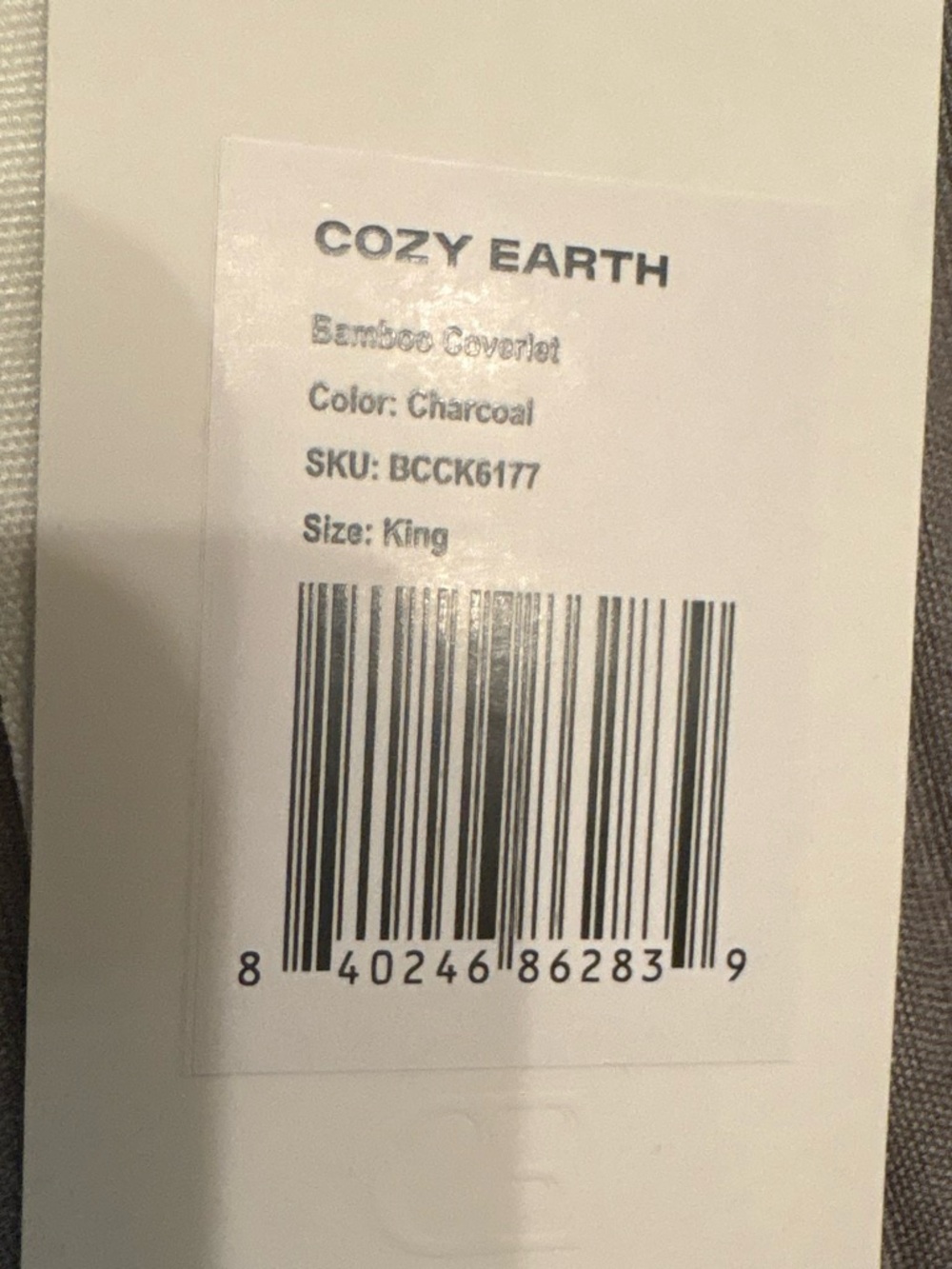 New!! Cozy Earth bamboo coverlet - Picture 4 of 7